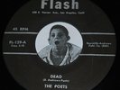 GREAT HALLOWEEN DOO WOP 45 THE POETS DEAD / VOWELS OF LOVE ON FLASH CLEAN VINYL
