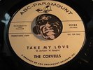 CORVELLS Rare Doowop 45 ABC Paramount #10324 Take My Love b/w Daisy VG++
