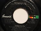 JACKIE WILSON-BECAUSE OF YOU /GO-AWAY-70s SOUL 45 on BRUNSWICK  NM