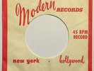 Modern Records original 1950s company sleeve, rare variation, EX cond. doo-wop
