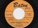 '58 R&B Gal Shouter MARIE KNIGHT I Thought I Told You Not To Tell Them M- HEAR