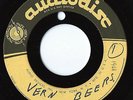 PRIVATE 1960s 2-sided Rockabilly 45 Acetate - VERN BEERS Audiodisc MUST HEAR