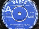 RARE UK DECCA DEMO Gene Latter Mother's Little Helper UK 7