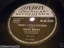 RARE 78 RPM CHUCK BERRY - SWEET LITTLE SIXTEEN / REELIN' & ROCKIN', NICE