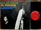 Miles Davis In Person Fri & Sat Nights at the Blackhawk CBS 6-eyed mono in gatef