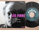 LEO FERRE LES CLOCHES DE NOTRE DAME Rare French EP ODEON  BIEM EX