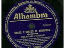 78 RPM RARE HOT SPANISH FLAMENCO MUSIC ON ALHAMBRA 20097  MUST SEE / EE-