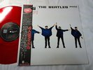 BEATLES HELP JAPAN 1982 UK CUTTING LIMITED MONO RED VINYL w/NARROW BLACK OBI