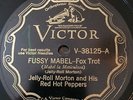 Victor 38125 Jelly-Roll Morton Hot Peppers Peppers FUSSY MABEL  78 rpm 1929 E+