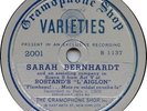 Sarah Bernhardt Gramophone Shop 2001 Rostand's L'Aiglon 12” 78 RPM