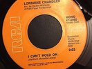 Northern Soul -  Lorraine Chandler - I Cant Hold On - RCA Orange