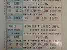 R.E.M. 1984 concert stubs FAU campus   two from the same show