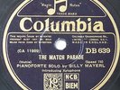 78rpm BILLY MAYERL the match parade / you can`t stop me from loving you DB 639