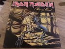 Iron Maiden LP Piece of mind UK EMI 1st press Signed David Murray x2 & Nicko