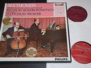 Richter Rostropovich Beethoven 5 Cello Sonatas 60s Dutch Philips Stereo 2LP NM