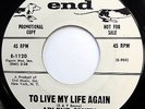 ARLENE SMITH (CHANTELS) 45 To Live My Life Again VG++ Northern Soul PROMO w1719