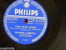 78rpm RONNIE CARROLL this same heart / forever darling