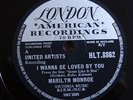 Marilyn Monroe : I Wanna Be Loved By You - UK original 78 rare MINT London 1958