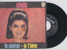 SHEILA 45t LE CINEMA rare 7 PS stampa ITALIE
