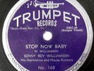 SONNY BOY WILLIAMSON 78 Stop Now Baby 1951 Blues 10