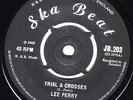 LEE PERRY/SKINHEAD REGGAE/SKA BEAT JB203/TRIAL & CROSSES - JOHN TOM..EX+  LISTEN
