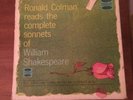 Ronald Colman Reads The Complete Sonnets Of William Shakespeare Vinyl 4 Disc