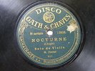 VIOLIN SOLO M. ZIMBAL Rare GATH & CHAVES 13608 78rpm CHOPIN Noctune / MELODIA