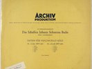 ENRICO MAINARDI BACH CELLO SOLO SUITES NO.1/2 ARCHIV ED.1 1954 14029 APM NM