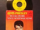 ELVIS PRESLEY We Call on Him/You'll Never Walk Alone RCA PROMO 45 47-9600 1968