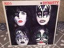 OG Kiss Dynasty LP +POSTER Vinyl Record EX Gene Simmons Alive II Destroyer