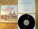 Fournier Cello Sechs Six 6 Suiten Suites Violoncello Solo German 3LP Archiv Box