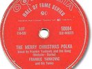 FRANKIE YANKOVIC & his Yanks Polka 78 RPM Record. The Merry Christmas Polka