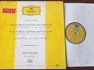 DGG 138012 BRAHMS CELLO S'S LP HOELSCHER RED STEREO VG TULIPS GERMANY (1958)