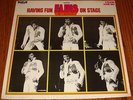 ELVIS PRESLEY  HAVING FUN WITH ELVIS ON STAGE ON TAN LABEL LP 1974