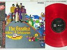 BEATLES YELLOW SUBMARINE EMI/ODEON EAS-70138 JAPAN OBI MONO CLEAR RED LP