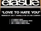 ERASURE Love To Hate You JT Company Remix Promo only 12