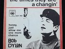 BOB DYLAN The Times They Are A Changin' Danish 1965 45 + PS RARE