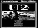 U2 live concert at Birmingham NEC 4th of August 1987 A4 size poster print