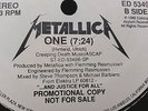 METALLICA ONE RARE USA PROMO in ELEKTRA  SLEEVE 12
