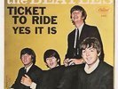 BEATLES 45 TICKET TO RIDE CAPITOL 5407 SCRANTON EAST COAST PS PICTURE SLEEVE