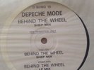 Rare DJ White Label Promo Copy Vinyl Depech Mode Behind The Wheel