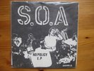 S.O.A. - No Policy  7“ Dischord original hardcore punk kbd