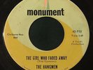 HANGMEN The Girl Who Faded Away / What A Girl Can Do 45 Monument garage hear