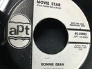Donnie Dean TEEN DOO WOP 45 Movie Star / Ridin' On A Raiinbow on Apt PROMO HEAR