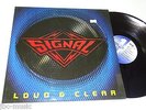 SIGNAL LP LOUD & CLEAR NM HARDROCK HEAVY METAL 1990 USA |77