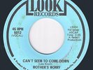 FUZZ GUITAR PSYCH / FUNK 45 rpm MOTHER'S WORRY Can't Seem To Come Down on LOOK
