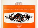 NOEL LEE QUATUOR DANOIS Brahms piano quintet Op.34 french valois MB743 STEREO LP