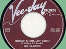 SPANIELS Great Googley Moo / Tina 45rpm Vee-Jay 1958 Lefty Bates gtr