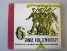 6 Songs For Democracy Ernst Busch Music Room Int'l 101 Spanish Civil War 3 LP 78