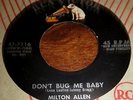 JAMBOREE / DON'T BUG ME BABY // MILTON ALLEN 1957 RCA 45 SINGLE 47-7116